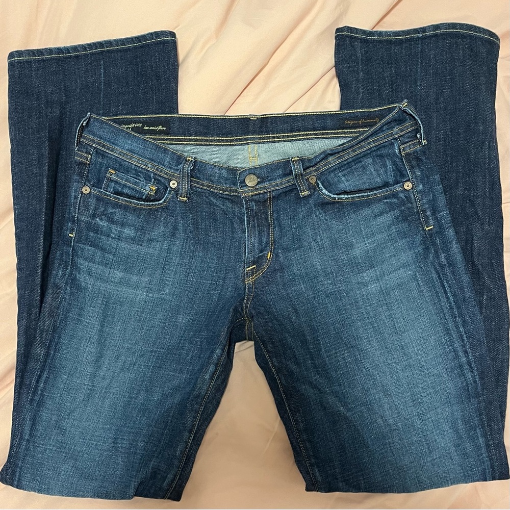 citizens of humanity low rise flare jeans